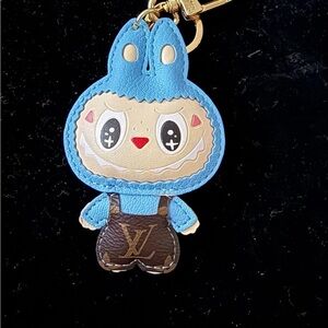 Labubu key chain Blue and Brown Kids Bag Charm
